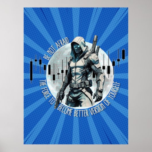 Fantasy trade design | Cyberpunk | Self growth Poster (Voorkant)