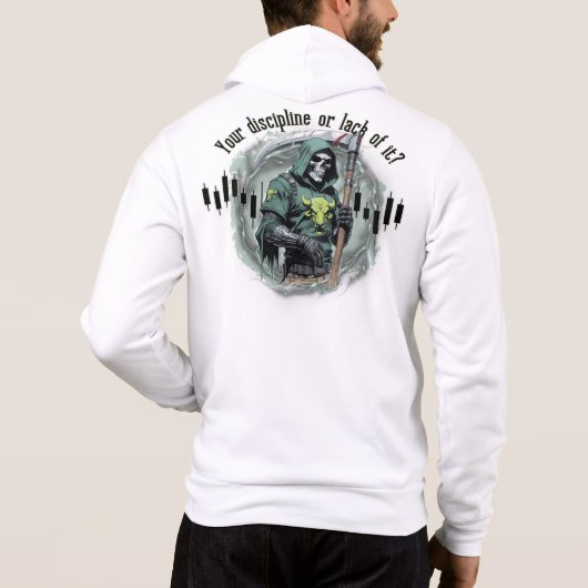 Fantasy trade design | Grim Reaper | motivation Hoodie (Achterkant)