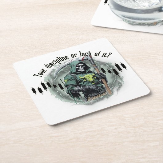 Fantasy trade design | Grim Reaper | motivation Kartonnen Onderzetters (Schuin)