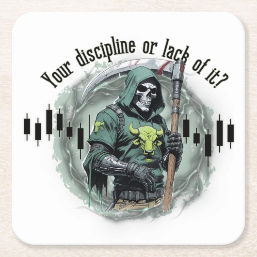 Fantasy trade design | Grim Reaper | motivation Kartonnen Onderzetters (Voorkant)