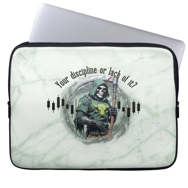  Fantasy trade design | Grim Reaper |  motivation Laptop Sleeve (Voorkant)