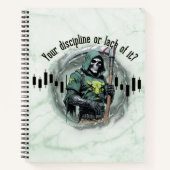 Fantasy trade design | Grim Reaper | motivation Notitieboek (Voorkant)