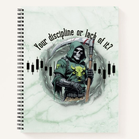 Fantasy trade design | Grim Reaper | motivation Notitieboek (Voorkant)