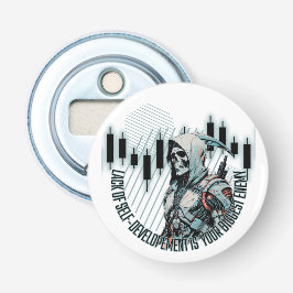 Fantasy Trade-ontwerp | motivatie | Grootste vijan Button Flesopener