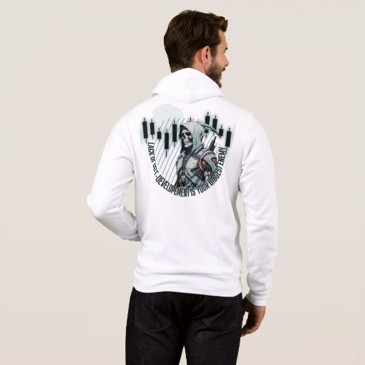 Fantasy Trade-ontwerp | motivatie | Grootste vijan Hoodie (Achterkant volledig)