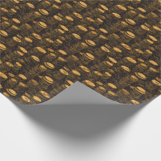 Fantasy Treasure Coins D&D Gouden Munten Cadeaupapier (Hoek)