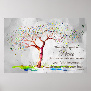 *~* Fantasy Tree AP81 Etherische Bokeh citaat Poster