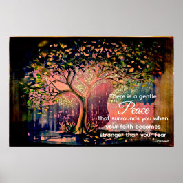 *~* Fantasy Tree AP81 Etherische Peace Quote Poste Poster