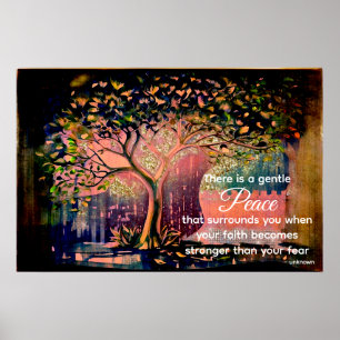 *~* Fantasy Tree AP81 Etherische Peace Quote Poste Poster