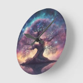 Fantasy Tree Art Ronde Klok (Hoek)