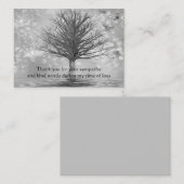Fantasy Tree - Bedankt kaart Notitiekaartje (Voorkant / Achterkant)