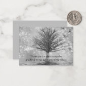 Fantasy Tree - Bedankt kaart Notitiekaartje (Voorkant / Achterkant in situ)