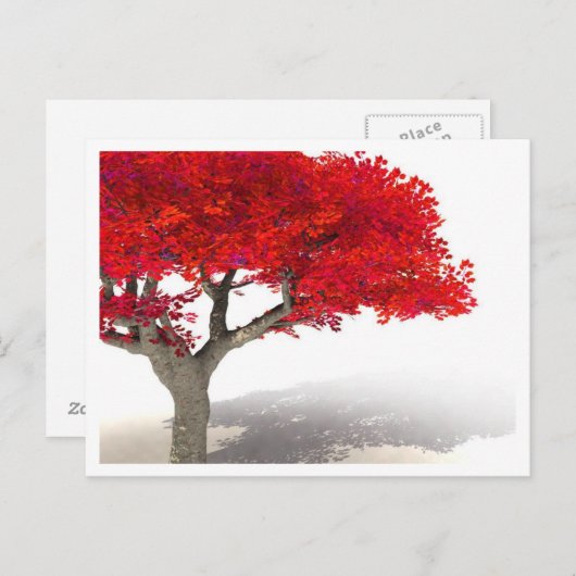 FANTASY TREE BRIEFKAART | T-shirt, Mok Digital Art (Voorkant / Achterkant)