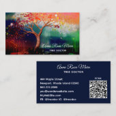 *~* Fantasy Tree Etherische QR AP82 Visitekaartje (Voorkant / Achterkant)