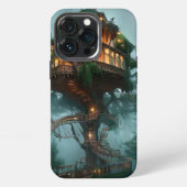 Fantasy Tree House Digital Artwork iPhone Hoesje (Achterkant)