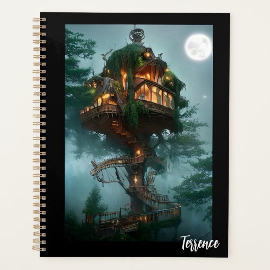 Fantasy Tree House Digital Artwork Planner (Voorkant)