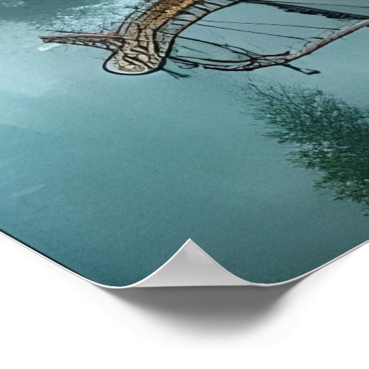 Fantasy Tree House Digital Artwork Poster (Hoek)