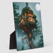 Fantasy Tree House Digital Artwork Tabletop Fotoplaat (Zijkant)