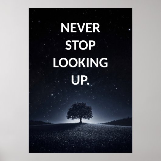 Fantasy Tree Motivatie positief Poster (Voorkant)