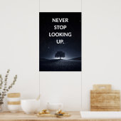 Fantasy Tree Motivatie positief Poster (Keuken)
