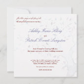 Fantasy Tree Wedding Invitation Kaart (Achterkant)