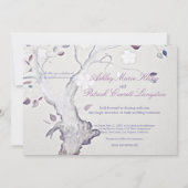 Fantasy Tree Wedding Kaart (Achterkant)