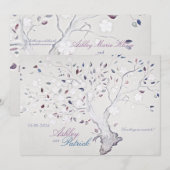 Fantasy Tree Wedding Kaart (Voorkant / Achterkant)