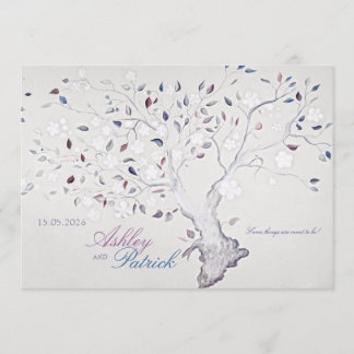 Fantasy Tree Wedding Kaart