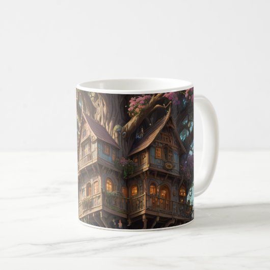 Fantasy Treehouse set van Koffie Mok (Voorkant rechts)