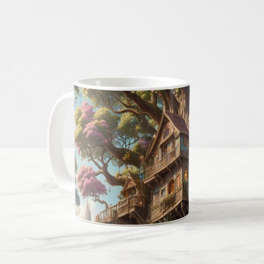 Fantasy Treehouse set van Koffie Mok (Voorkant links)