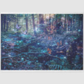 Fantasy Trees Butterfly Woodland Decoupage Tissuepapier (Voorkant)