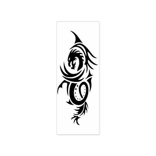 Fantasy Tribal Dragon Art Stempel (Afrduk)
