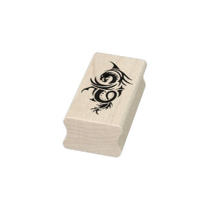 Fantasy Tribal Dragon Art Stempel