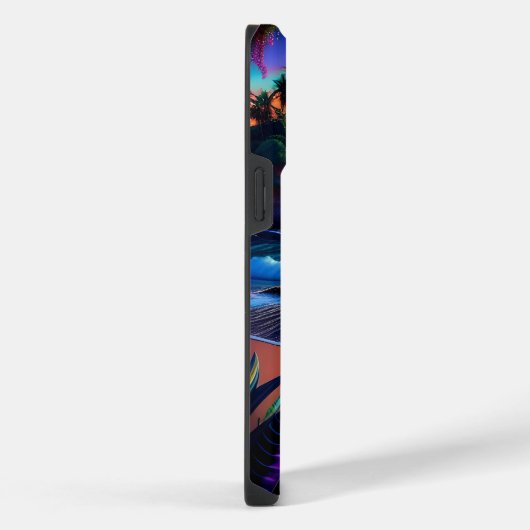 Fantasy Tropical Beach Drie iPhone Hoesje (Rechterkant)