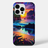 Fantasy Tropical Beach Drie iPhone Hoesje (Achterkant)