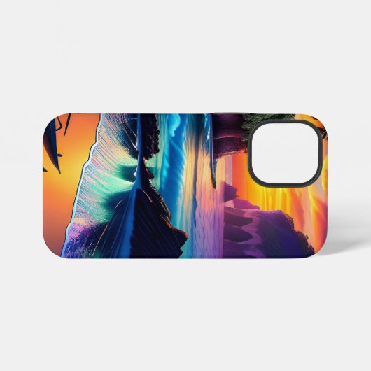 Fantasy Tropical Beach Drie iPhone Hoesje (Achterkant horizontaal)