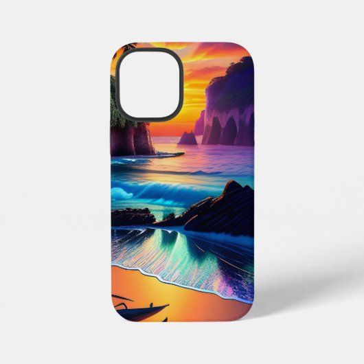 Fantasy Tropical Beach Drie iPhone Hoesje (Achterkant)