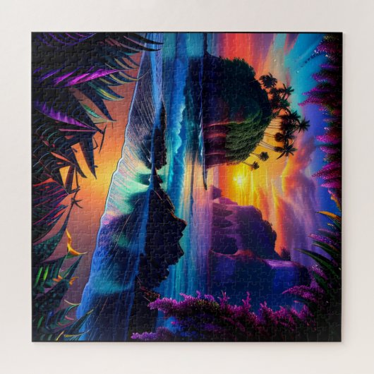 Fantasy Tropical Beach Drie Legpuzzel (Horizontaal)