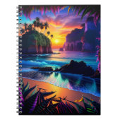 Fantasy Tropical Beach Drie Notitieboek (Voorkant)