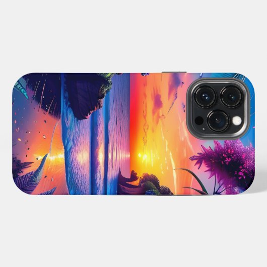 Fantasy Tropical Beach Two iPhone Hoesje (Achterkant horizontaal)