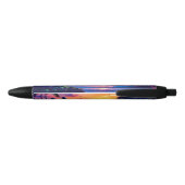Fantasy Tropical Beach Two Zwarte Inkt Pen (Achterkant)