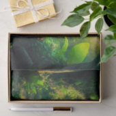 Fantasy Tropical Paradise Landscape met Waterval Tissuepapier (Geschenk)