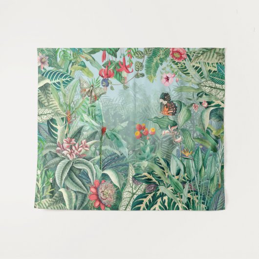 Fantasy Tropisch Oerwoud Wandkleed (Voorkant (horizontaal))