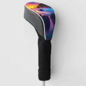 Fantasy Tropisch Strand Een Golfheadcover (Schuin)