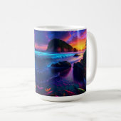 Fantasy Tropisch Strand Een Koffiemok (Voorkant rechts)