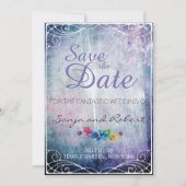 Fantasy trouw uitnodiging - Bewaar de datum (Voorkant)
