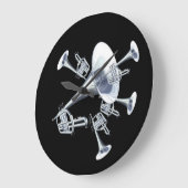 Fantasy Trumpets Music Lovers Wall Clock Grote Klok (Hoek)
