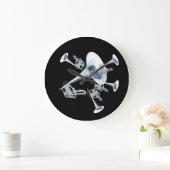 Fantasy Trumpets Music Lovers Wall Clock Grote Klok (Huis)