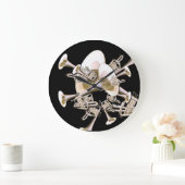 Fantasy Trumpets Music Lovers Wall Clock Grote Klok (Huis)