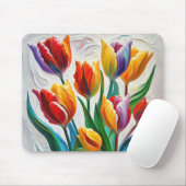 Fantasy tulp boeket muismat (Met muis)